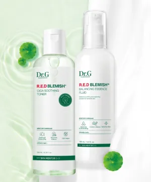 Dr.G Red Blemish Cica Soothing Toner 200ml   Essence Fluid 150ml Set