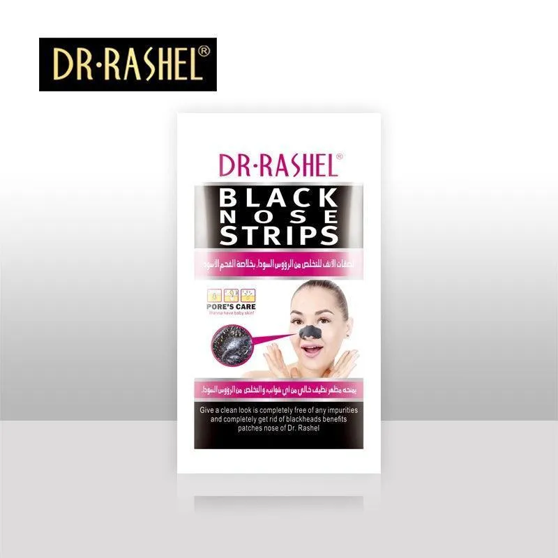 Dr.Rashel Black Nose Strips (6 Pcs) - BlackHead Remover Peel Off Nose Strips