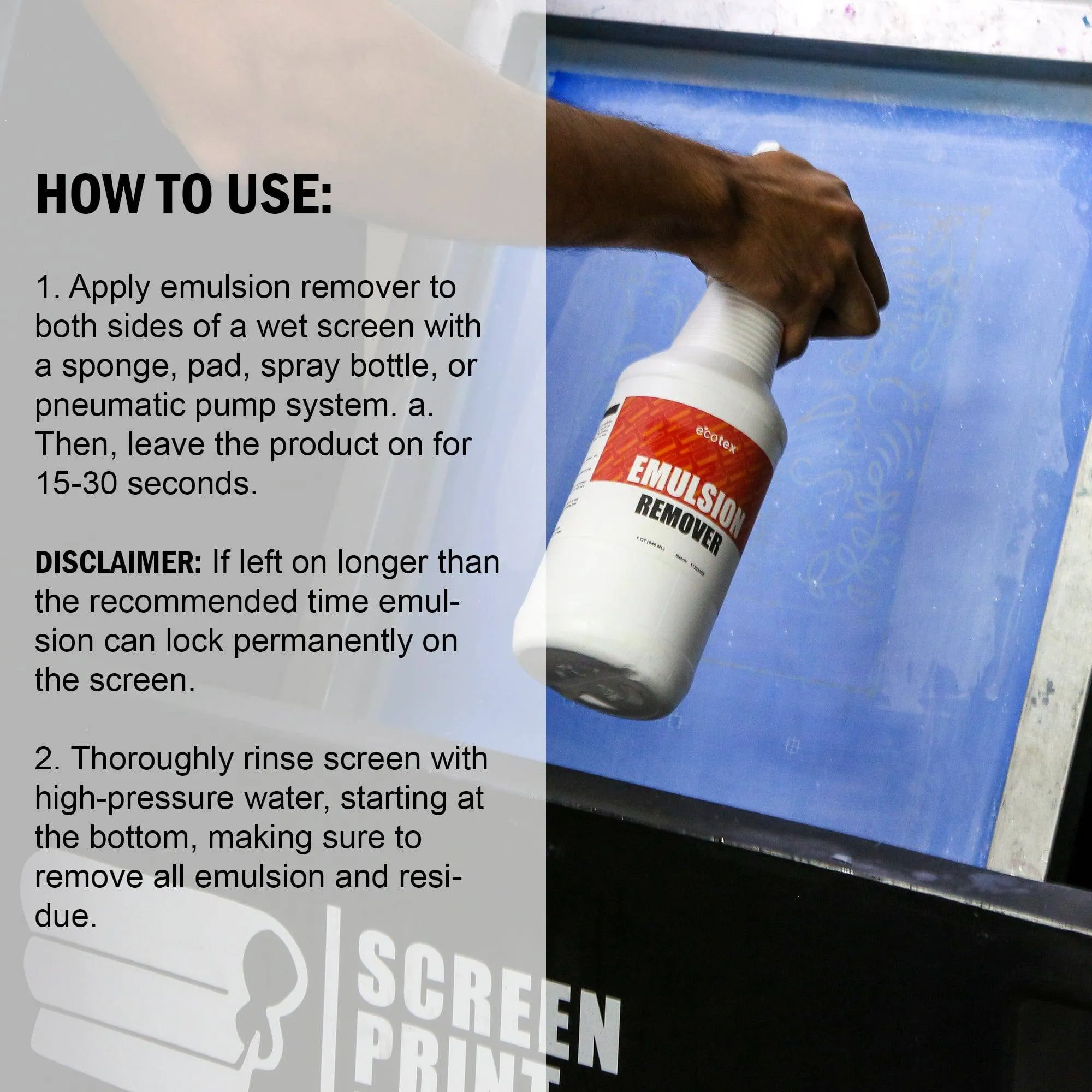 Ecotex® Screen Printing Emulsion Remover