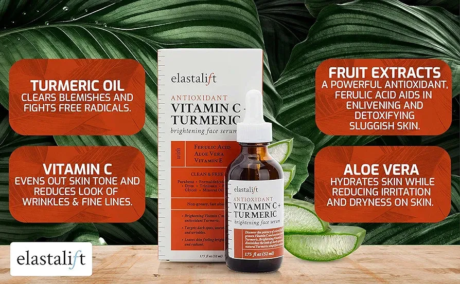 ELASTALIFT CONCENTRATED VITAMIN C   TURMERIC BRIGHTENING FACE SERUM- 52ML