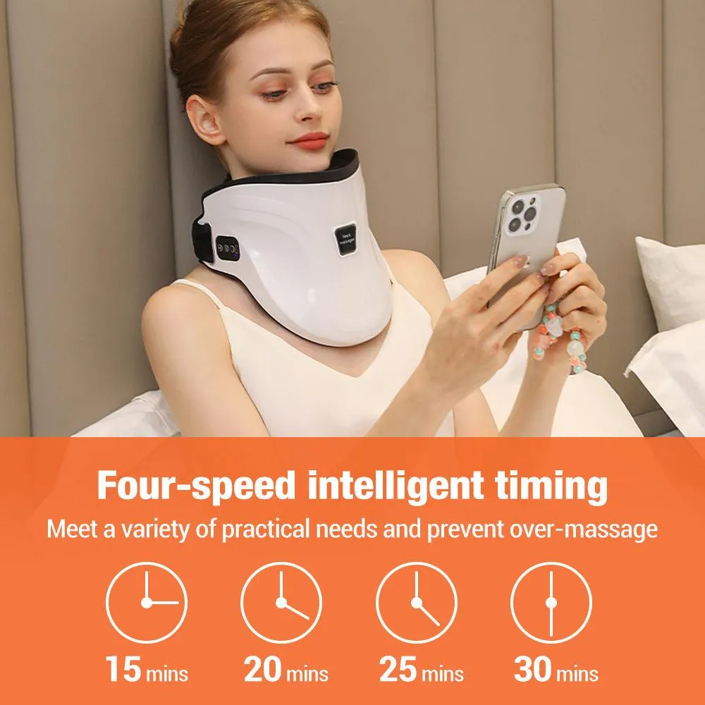 Electric Hot Compress Neck Fixed Traction Air Pressure Kneading Massage Instrument