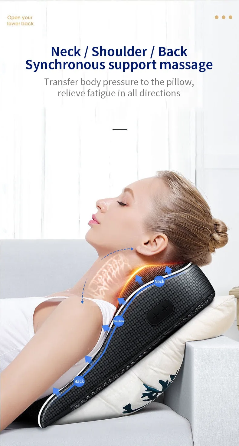 Electric Shiatsu Head Neck Cervical Traction Body Massager