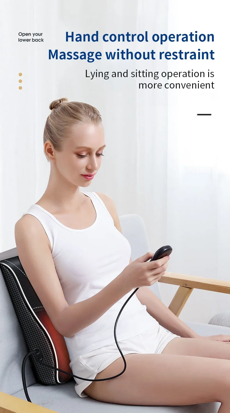 Electric Shiatsu Head Neck Cervical Traction Body Massager
