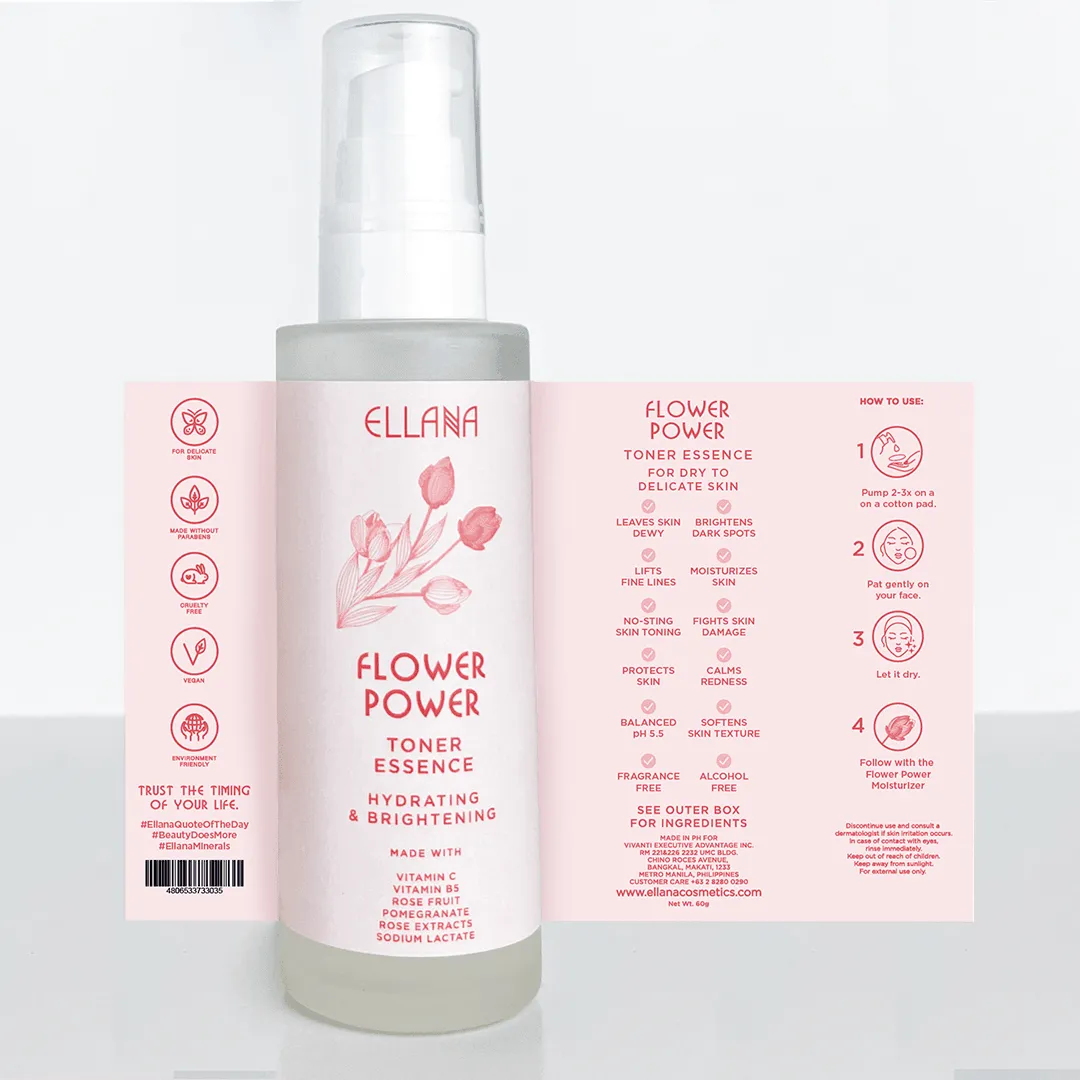 Ellana Minerals Flower Power Toner Essence Hydrates And Brightens