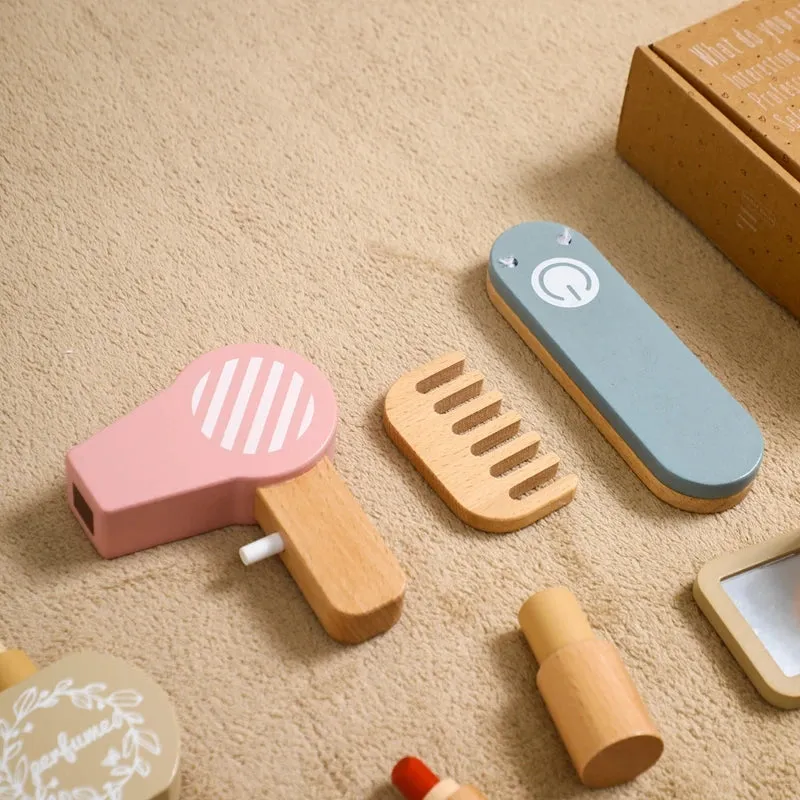ELMAS Kids Pretend Makeup Set - Safe Silicone Lipstick & More
