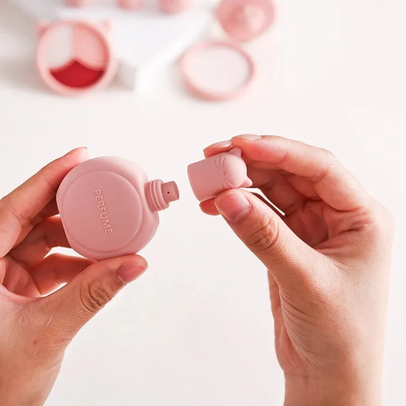 ELMAS Kids Pretend Makeup Set - Safe Silicone Lipstick & More