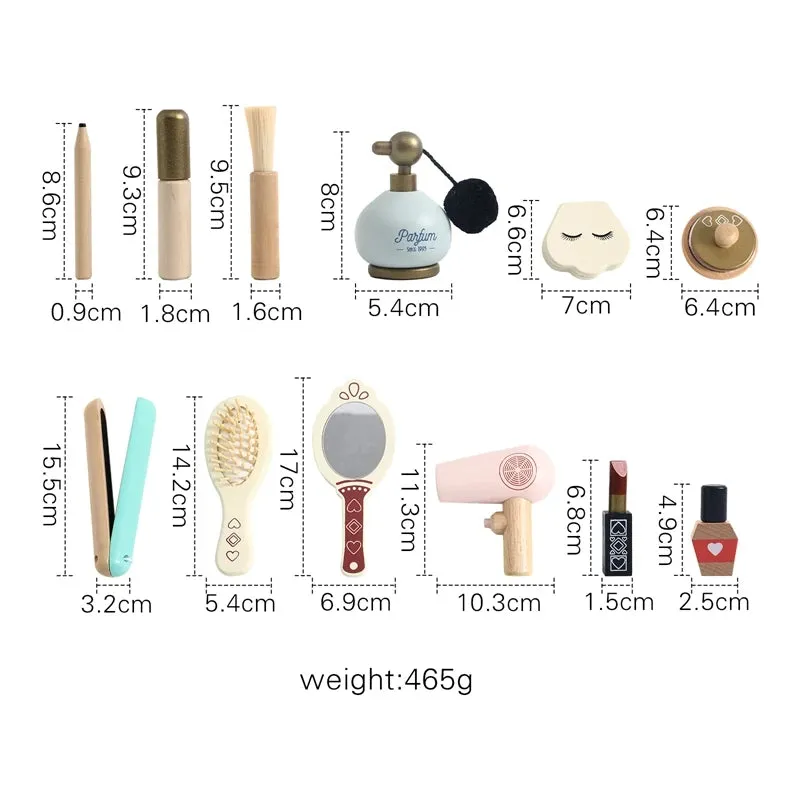 ELMAS Kids Pretend Makeup Set - Safe Silicone Lipstick & More