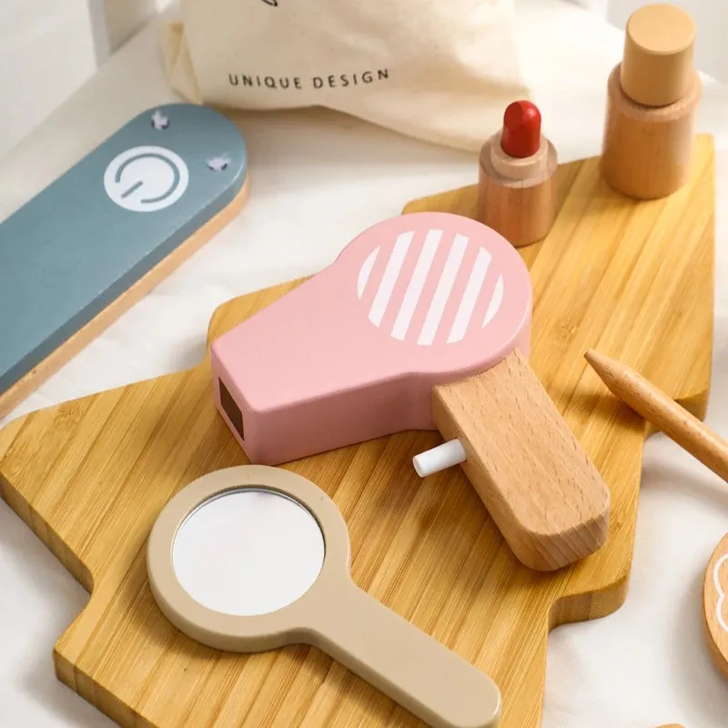 ELMAS Kids Pretend Makeup Set - Safe Silicone Lipstick & More