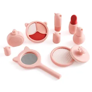 ELMAS Kids Pretend Makeup Set - Safe Silicone Lipstick & More