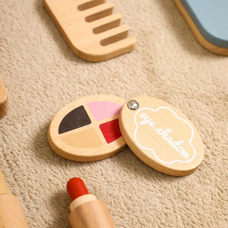 ELMAS Kids Pretend Makeup Set - Safe Silicone Lipstick & More