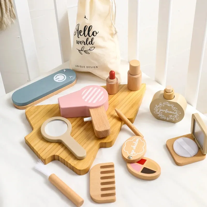 ELMAS Kids Pretend Makeup Set - Safe Silicone Lipstick & More