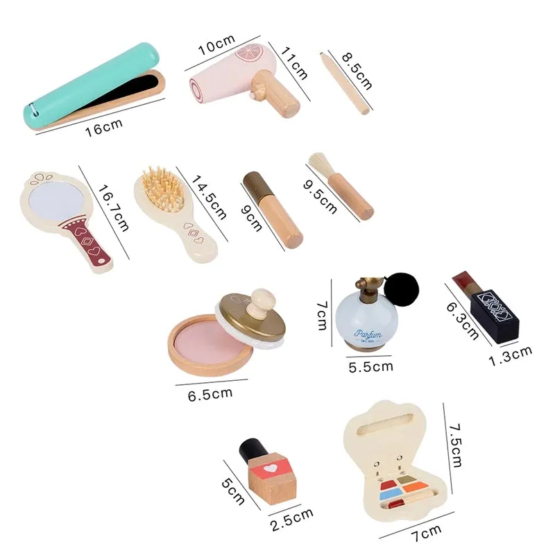 ELMAS Kids Pretend Makeup Set - Safe Silicone Lipstick & More