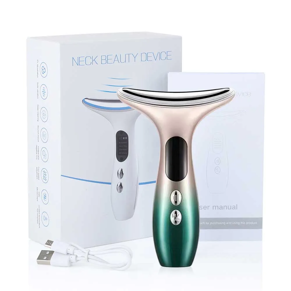 EMS Neck Face Lifting Massager Anti-Wrinkle Skin Tightening Beauty Device