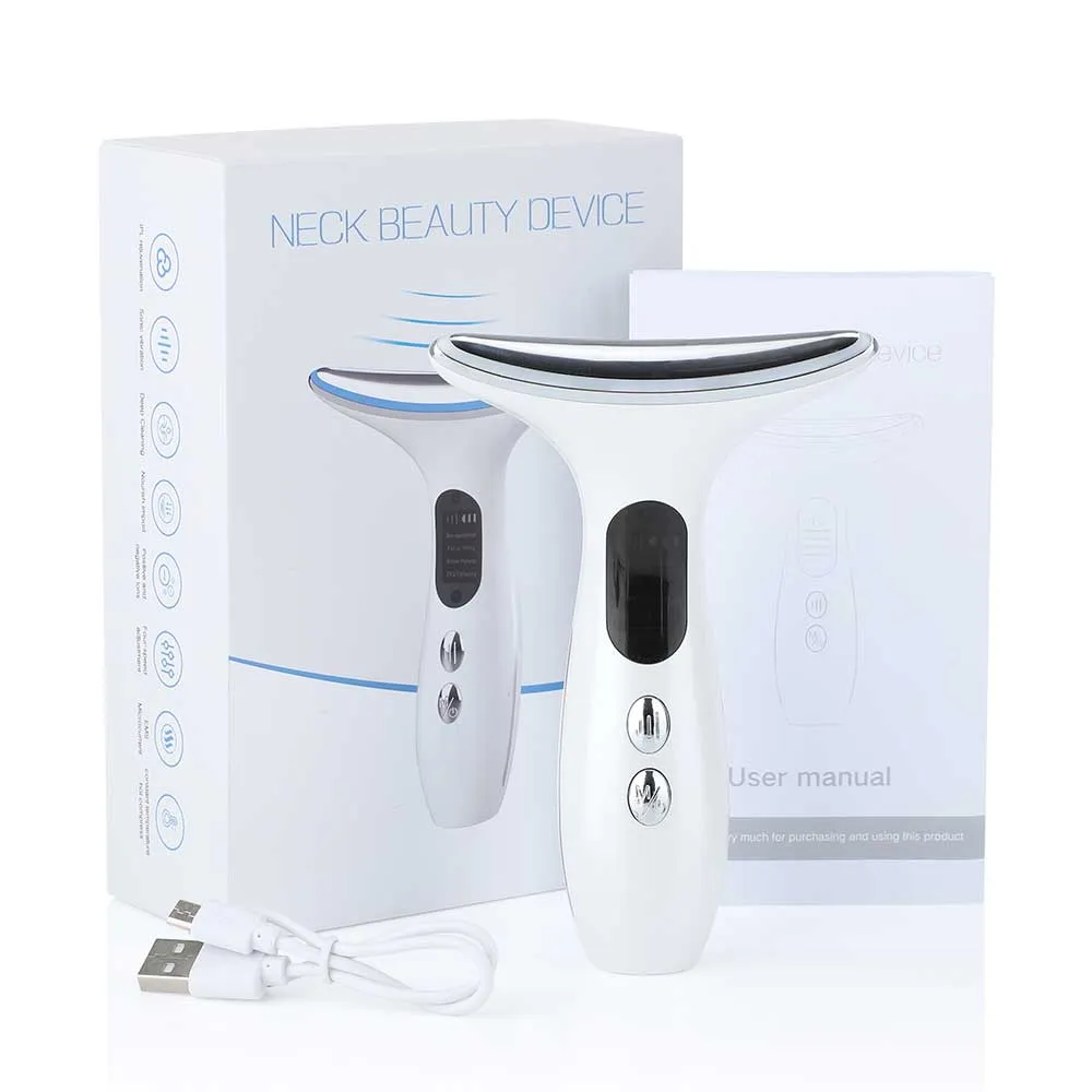 EMS Neck Face Lifting Massager Anti-Wrinkle Skin Tightening Beauty Device