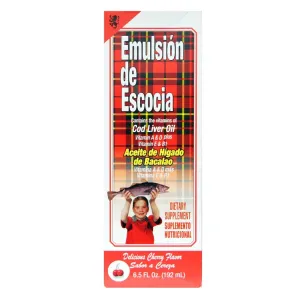 Emulsion De Escocia-Cherry 6.5 oz