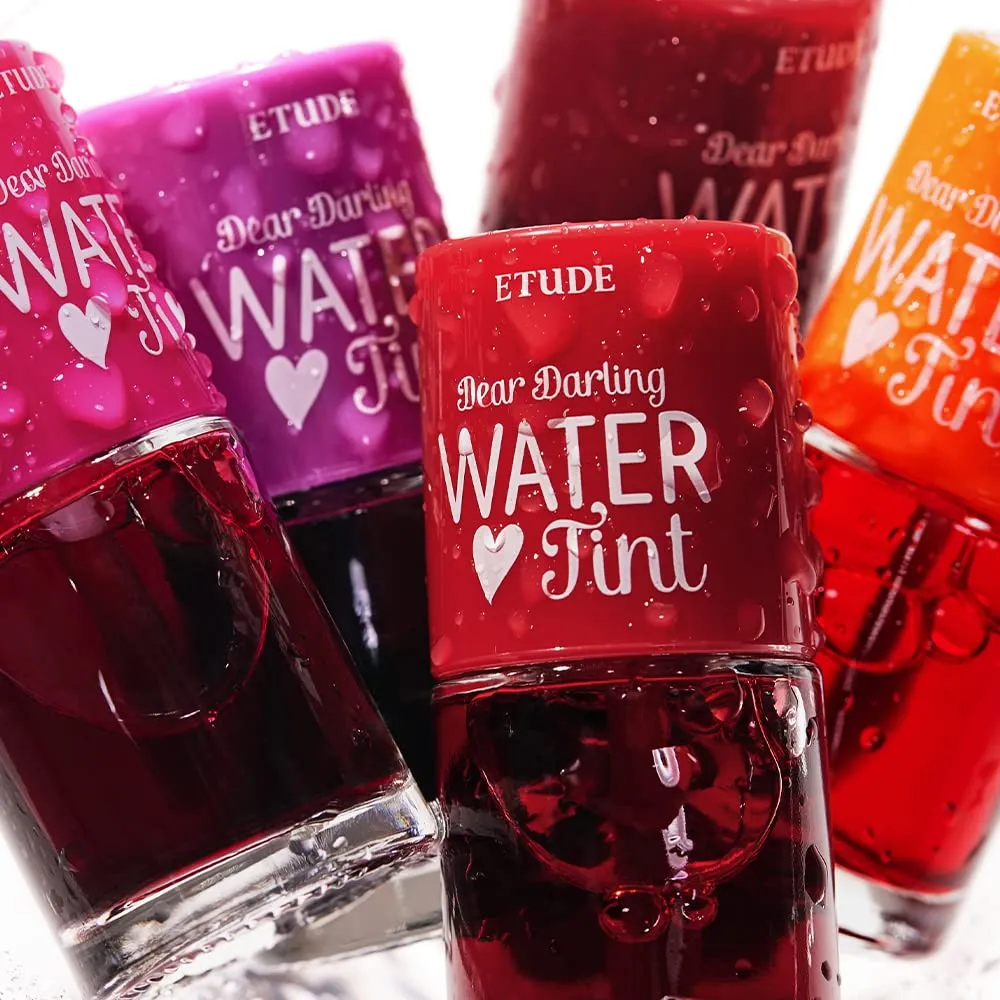 ETUDE Dear Darling Water Tint #5 Grape Ade | Vivid Color Lip Stain with Moisturizing Weightless & Non-sticky Finish Lip Stain | Smudge-proof & Lightweight Lip Tint | K-beauty