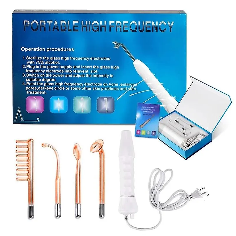 EU Plug Electrode Facial Machine Spot Acne Remover Facial Skin Care Face Spa High Frequency Facial Massager Fa1261