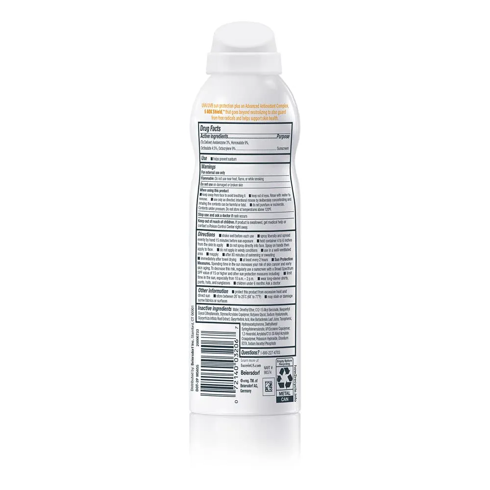 EUCERIN ADVANCED HYDRATION HYALURONIC ACID SPF 50 6 Oz