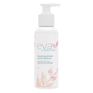 Eva Naturals Biotin Hair Growth Serum - All Natural, Healthy & Nourishing Hair Treatment Repair Serum for Hair Loss Support and Frizz Control - Advanced Hair Thickening Formula for Men & Women - 4 Oz