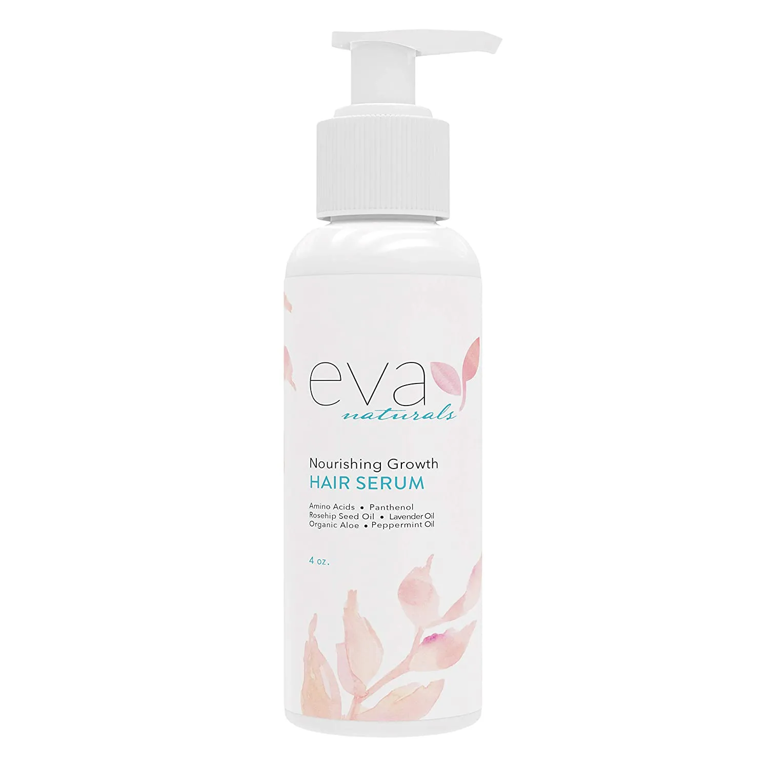 Eva Naturals Biotin Hair Growth Serum - All Natural, Healthy & Nourishing Hair Treatment Repair Serum for Hair Loss Support and Frizz Control - Advanced Hair Thickening Formula for Men & Women - 4 Oz