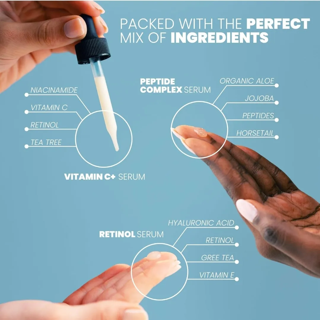 EVA NATURALS Trifecta Serum Bundle (3 × 1oz )