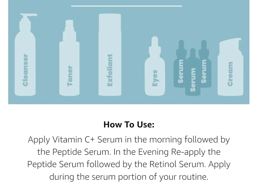 EVA NATURALS Trifecta Serum Bundle (3 × 1oz )