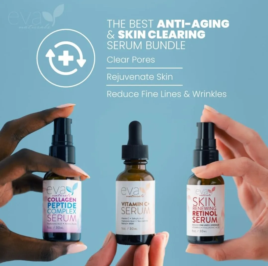 EVA NATURALS Trifecta Serum Bundle (3 × 1oz )