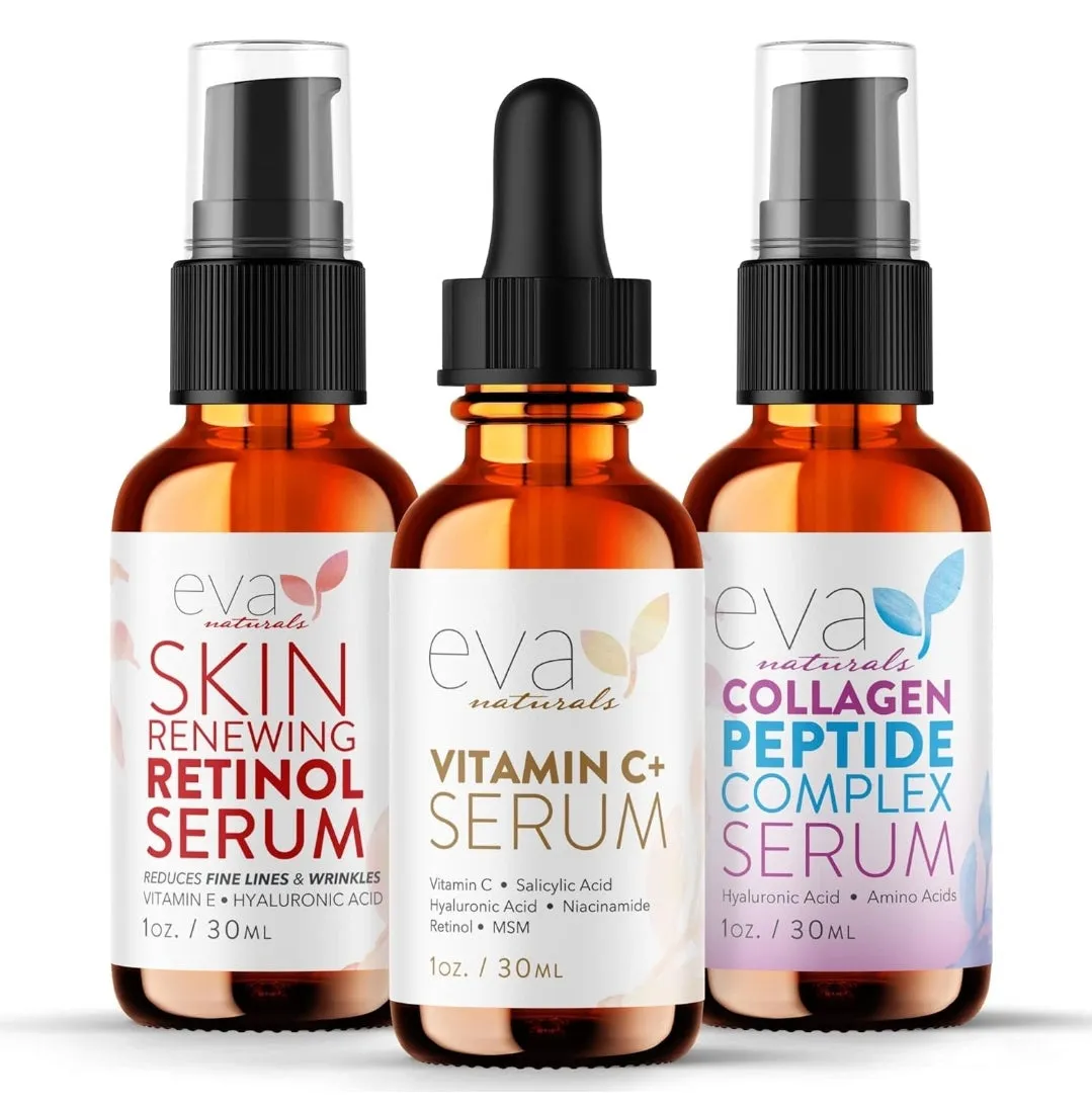 EVA NATURALS Trifecta Serum Bundle (3 × 1oz )