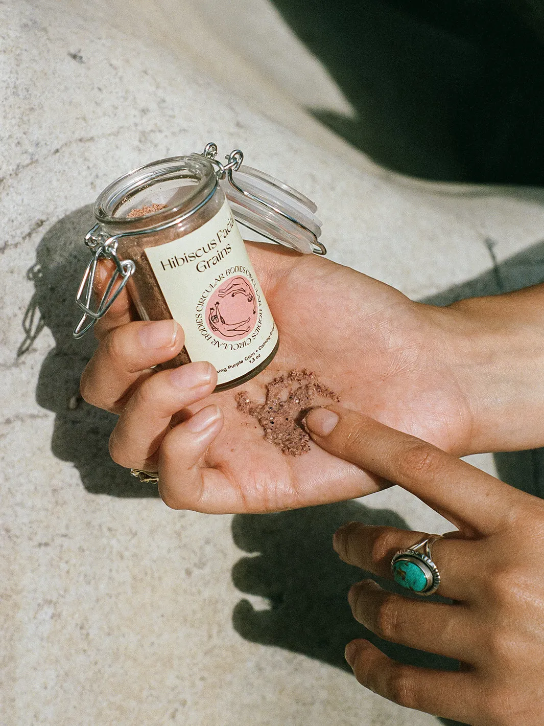 Exfoliate, Mask, & Glow: Hibiscus Facial Grains for Balanced, Radiant Skin
