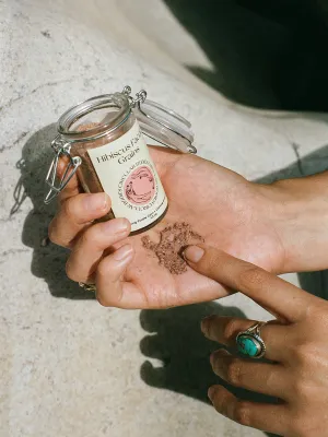 Exfoliate, Mask, & Glow: Hibiscus Facial Grains for Balanced, Radiant Skin