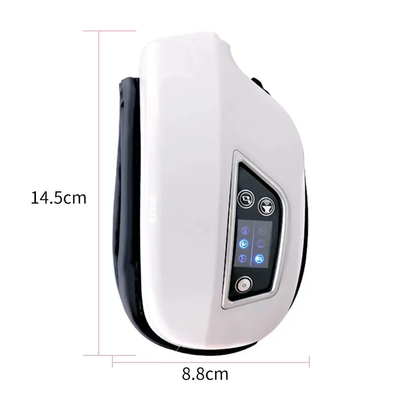Eye Massager With Heat: Smart Airbag Vibration Eye Care Compress Bluetooth Eye Massage, Relax Migraines, Relief, Improve Sleep