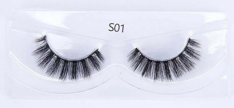 Eyelashes 10/50/100 Pairs 3d Mink Lashes Natural False Eyelash Faux