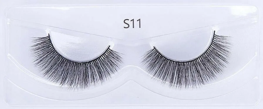 Eyelashes 10/50/100 Pairs 3d Mink Lashes Natural False Eyelash Faux