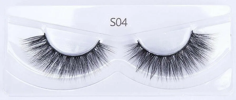 Eyelashes 10/50/100 Pairs 3d Mink Lashes Natural False Eyelash Faux