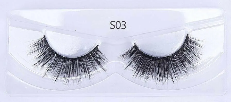 Eyelashes 10/50/100 Pairs 3d Mink Lashes Natural False Eyelash Faux