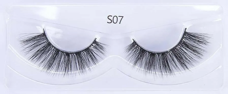 Eyelashes 10/50/100 Pairs 3d Mink Lashes Natural False Eyelash Faux