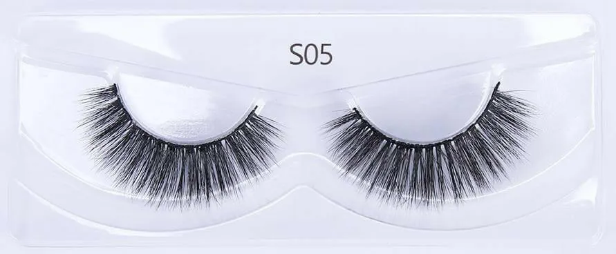 Eyelashes 10/50/100 Pairs 3d Mink Lashes Natural False Eyelash Faux