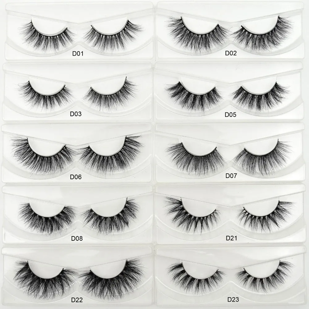Eyelashes 3D Mink Eyelashes Crossing Mink Lashes Hand Made Full Strip
