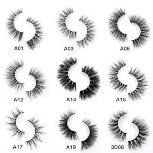 Eyelashes 3D Mink Eyelashes Crossing Mink Lashes Hand Made Full Strip