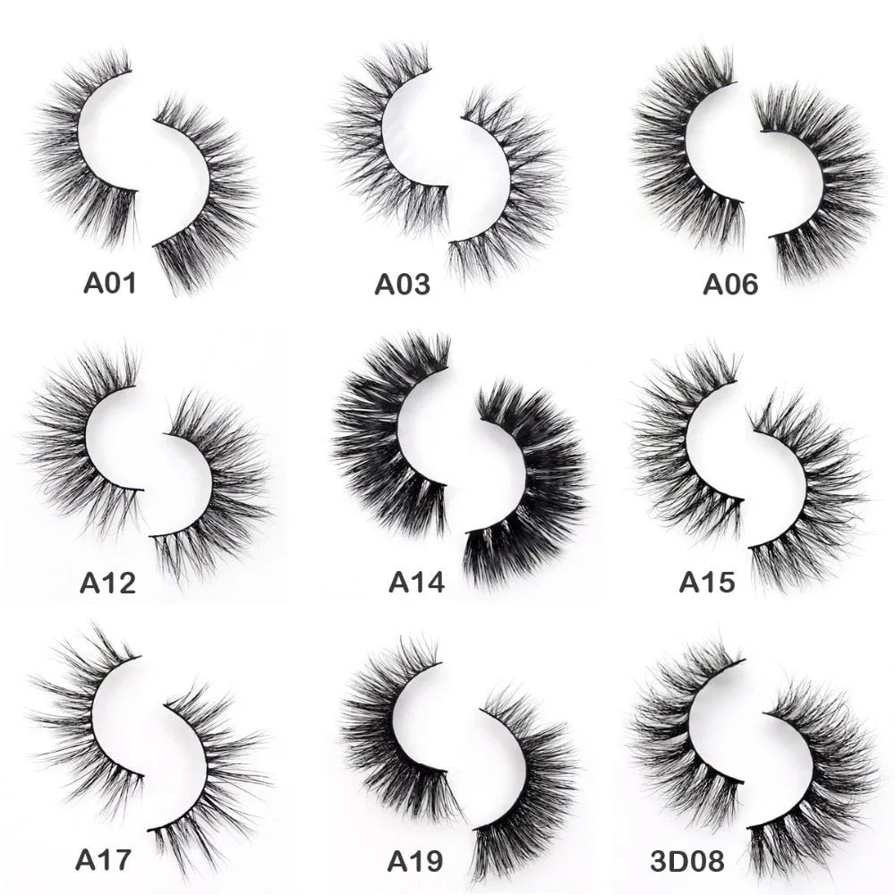 Eyelashes 3D Mink Eyelashes Crossing Mink Lashes Hand Made Full Strip
