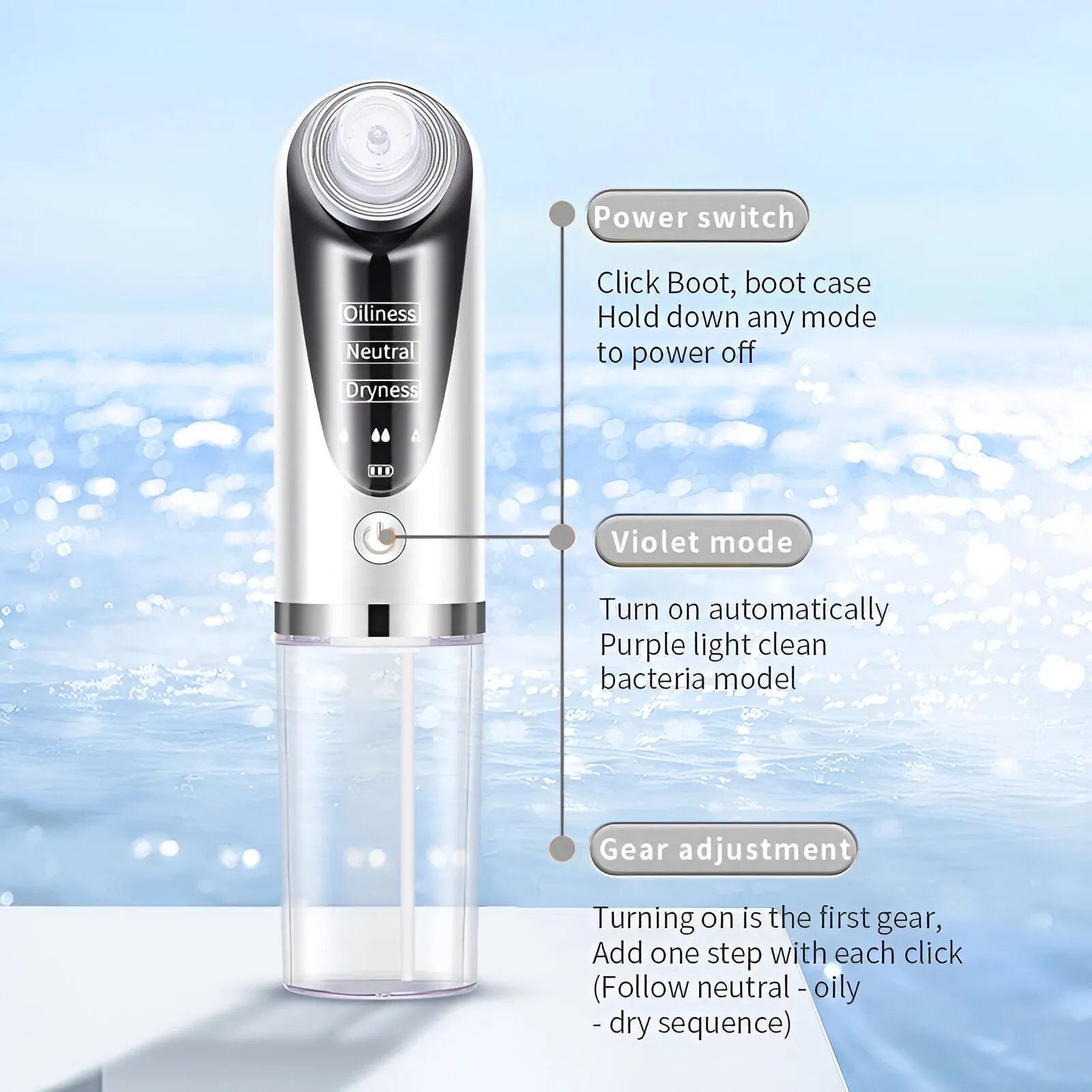 Face Blackhead Remover Cleaner Vacuum