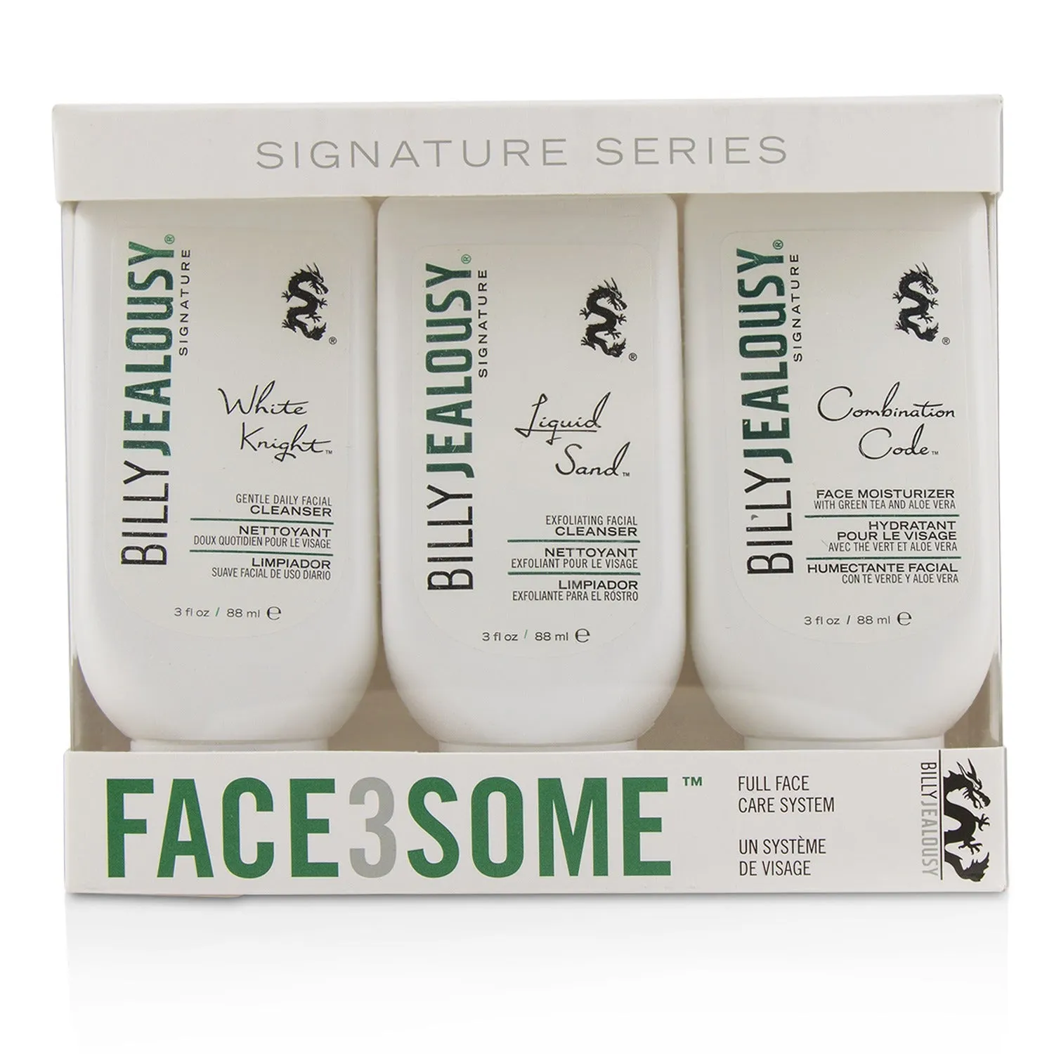 Face3Some Kit: Face Moisturizer 88ml   Exfoliating Facial Cleanser 88ml   Gentle Daily Facial Cleanser 88ml