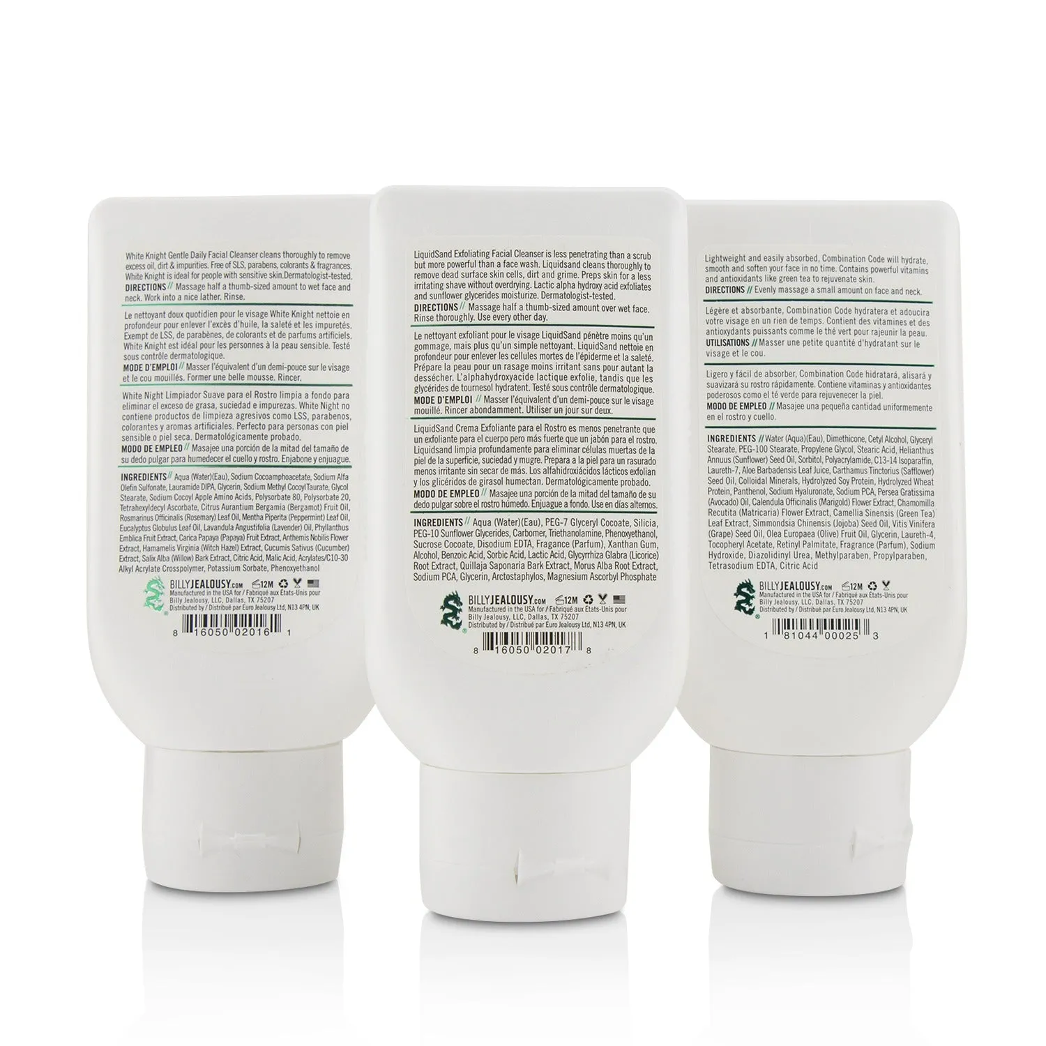 Face3Some Kit: Face Moisturizer 88ml   Exfoliating Facial Cleanser 88ml   Gentle Daily Facial Cleanser 88ml