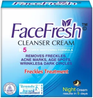 FaceFresh Cleanser Cream Freckles Removal Night Cream