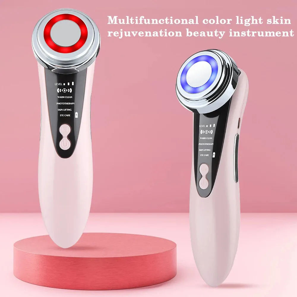 Facial Massager RF Face Lift Device LED Radio Frequency Skin Rejuvenation Wrinkle Removal Face Lifting Neck Slimmer Machine