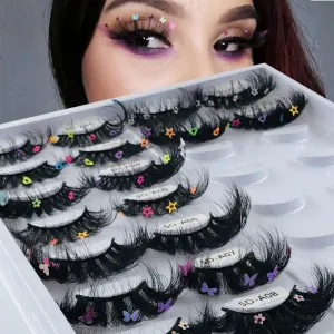 Faux Mink Lashes With Butterflies or flowers