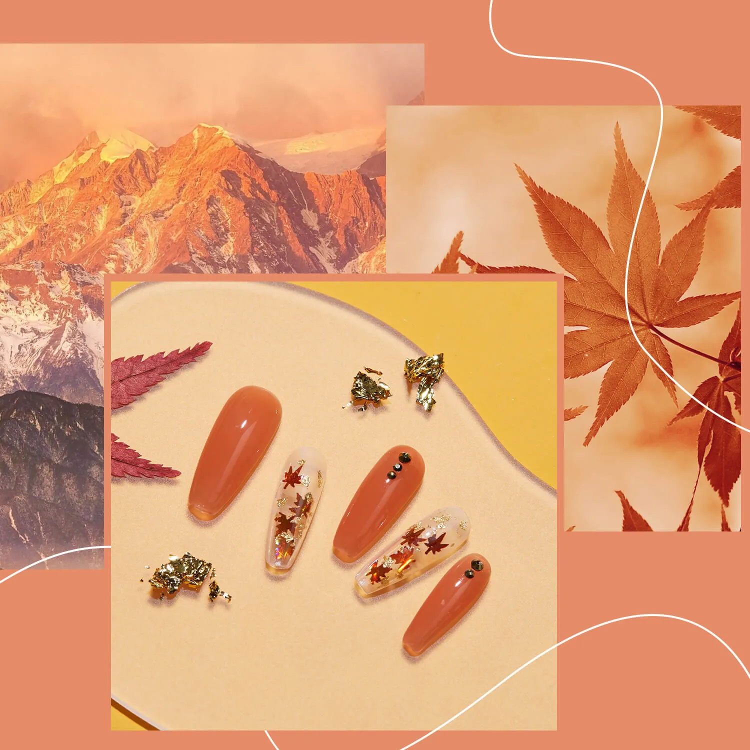 Fiery Tangerine - Poly Nail Gel  (15g)