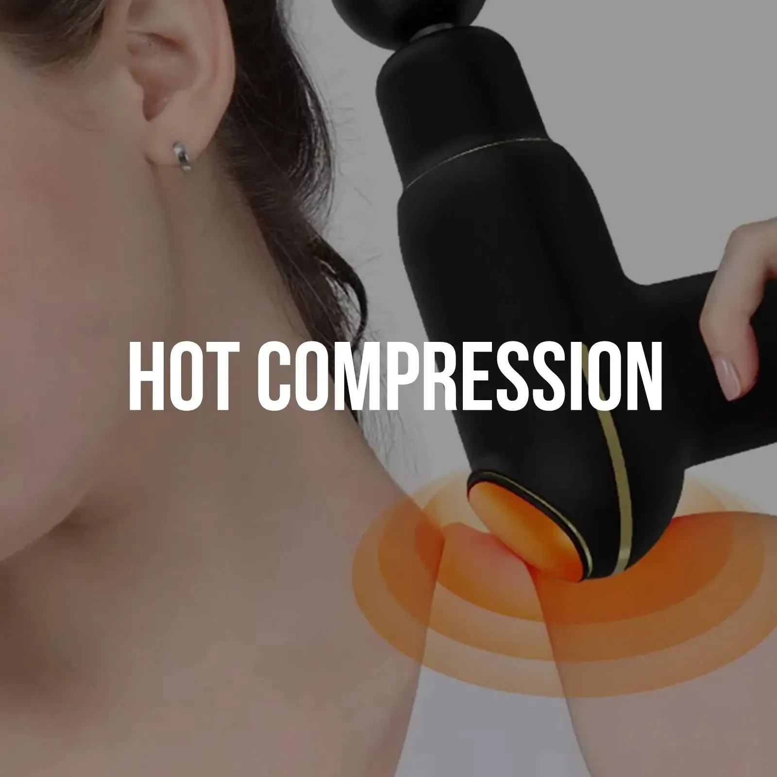 Fitsmart compact pro fs-500 vibration massage device 3 levels speed temperature