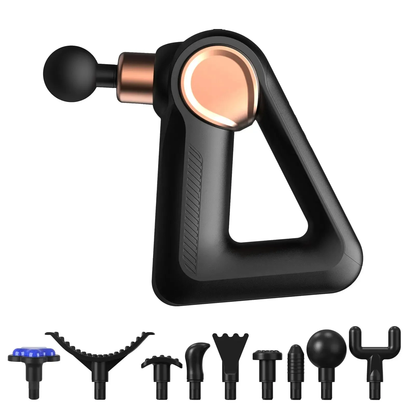 Fitsmart fs-5500 massage device gun cooling head multiple speeds 9 attachments