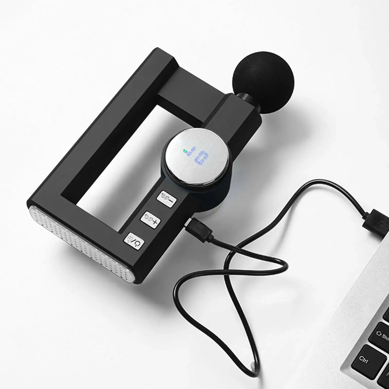 Fitsmart hot compress mini vibration therapy massage device